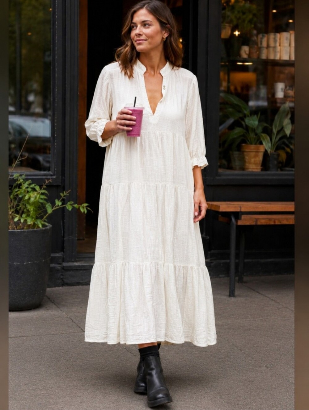 Sugar Candy Mountain white cotton dress size small